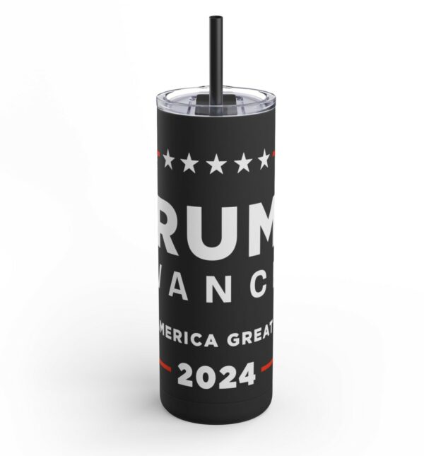 Trump Vance 2024 Maars Maker Skinny Matte Tumbler, 20oz