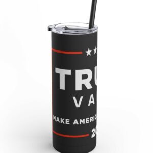 Trump Vance 2024 Maars Maker Skinny Matte Tumbler, 20oz 6 Trump Vance 2024 Maars Maker Skinny Matte Tumbler, 20ozs