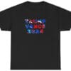 Trump Vance 2024 Mod Indie Print Style Unisex Cotton Tee Pretty Colorful MAGA Political Election Shirt Eye Catching design Pro Republican1