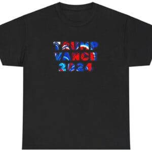 Trump Vance 2024 Mod Indie Print Style Unisex Cotton Tee Pretty Colorful MAGA Political Election Shirt Eye Catching design Pro Republican1
