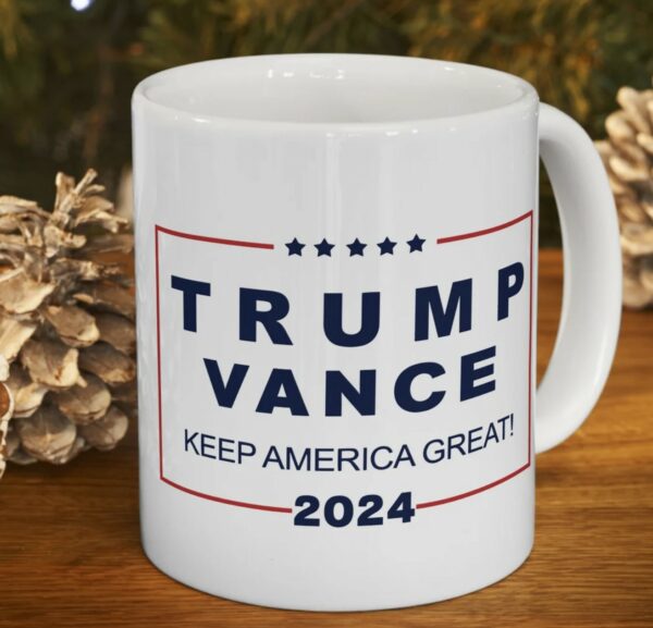 Trump Vance 2024 Mug, 11oz Mug, Best Trump Mug Gift Never Surrender Mug Ceramic Mug 11oz - Trump Gift Mug, Trump VP Pick JD Vance2