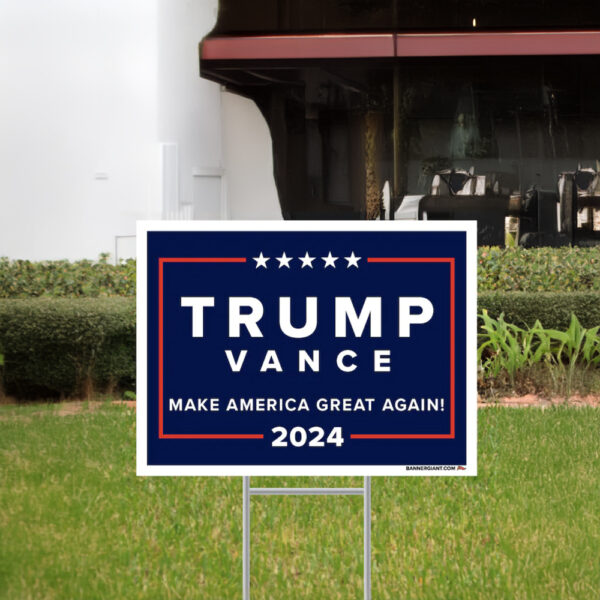 Trump Vance 2024 Navy Yard Sign