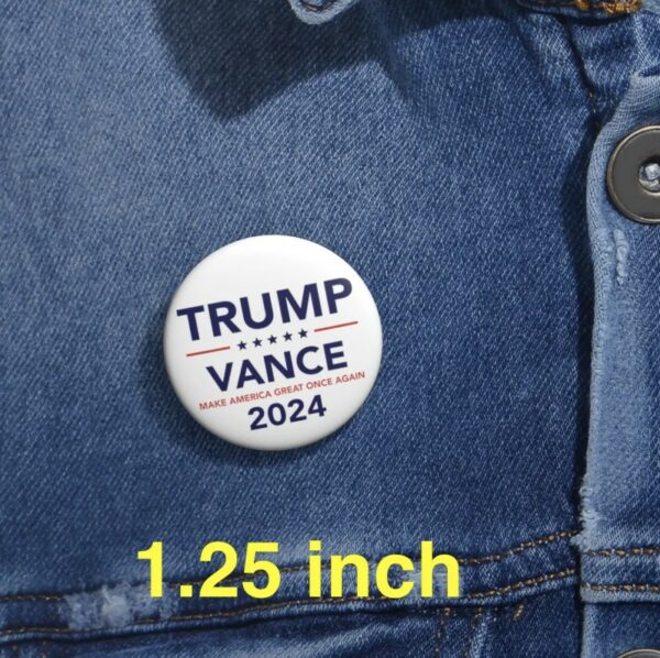 Trump Vance 2024 Pin Button us