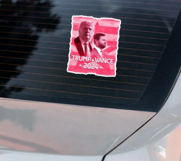 Trump Vance 2024 - Pink Design - Bubble-free stickers