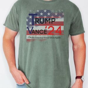 Trump Vance 2024: Show Your Support with Our Front and Back Print Campaign Gear 7 Trump Vance 2024 Presidential Campaign For Men and Women, Front and Back Print1