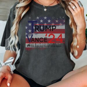 Trump Vance 2024: Show Your Support with Our Front and Back Print Campaign Gear 5 Trump Vance 2024 Presidential Campaign For Men and Women, Front and Back Print3