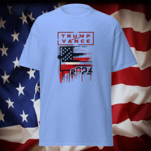 Show Your Support: Trump/Vance 2024 Patriotic Flag T-Shirt 7 Trump Vance 2024 Presidential Candidate Support T-Shirt Patriotic Flag Edition1