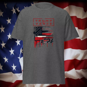 Show Your Support: Trump/Vance 2024 Patriotic Flag T-Shirt 5 Trump Vance 2024 Presidential Candidate Support T-Shirt Patriotic Flag Edition3