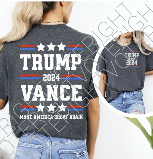 Trump Vance 2024 Shirt Bundle Varsity Trump Vance '24, Trump's VP Patriotic Shirt Shirt