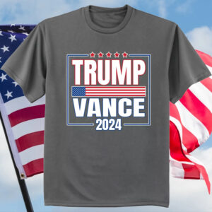 Trump Vance 2024: MAGA T-Shirt with American Flag for Trump Rallies 4 Trump Vance 2024 Shirt MAGA T-shirt American Flag Trump Rally Merchandise1