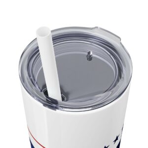 Trump Vance 2024 Skinny Tumbler with Straw, 20oz 6 Trump Vance 2024 Skinny Tumbler with Straw, 20oz Usa