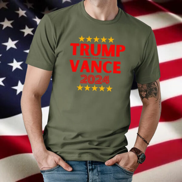 Trump Vance 2024 Softstyle T-Shirt, MAGA 2024, America First, JD Vance, Donald Trump, Trump Fight Shirt, Patriot,1