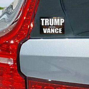 Trump Vance 2024: Vote MAGA, Fight for USA, Brandon Shot 5 Trump Vance 2024 Sticker Decal Vote MAGA Fight President USA Flag Brandon Shot1