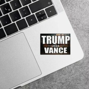 Trump Vance 2024: Vote MAGA, Fight for USA, Brandon Shot 4 Trump Vance 2024 Sticker Decal Vote MAGA Fight President USA Flag Brandon Shot2