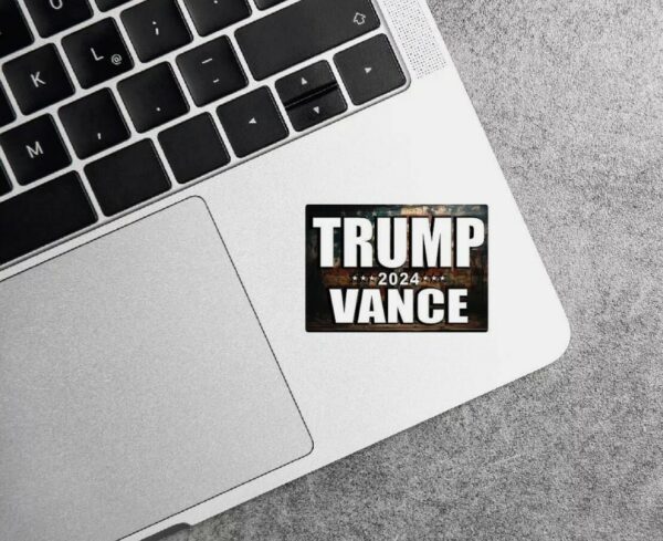 Trump Vance 2024 Sticker Decal Vote MAGA Fight President USA Flag Brandon Shot2