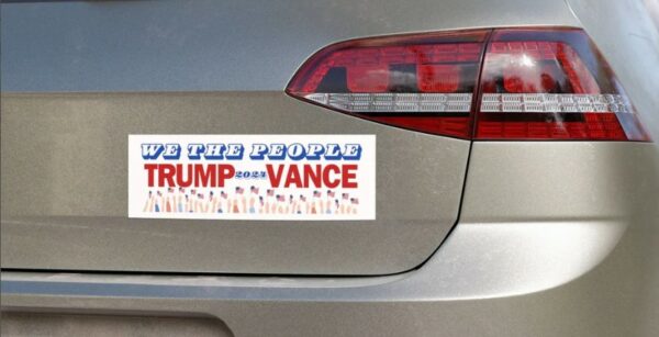 Trump Vance 2024, We the People, Car Magnet, Trump Vance Bumper Sticker1