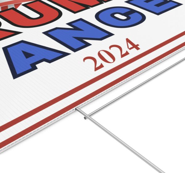 Trump Vance 2024 Yard Sign, Presidential Election Sign 2024, Patriotic Sign for your Yard Us