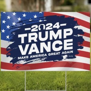 Trump Vance 2024 Yard Sign: Make America Great Again with President Trump 5 Trump Vance 2024 Yard Sign, Trump Vance Yard Sign, Make America Great Again Sign, President Trump Shot Sign, President Trump