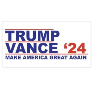 Trump & Vance '24 - Bumper Sticker 4 Trump & Vance '24 - Bumper Stickers