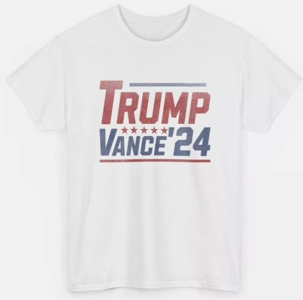 Trump Vance '24 Distressed T-Shirt - Political Campaign Tee1