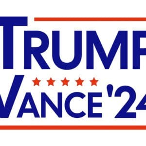 Trump Vance 24 Red White and Blue Political Election Yard sign 3 Trump Vance 24 Red White and Blue Political Election Yard signs