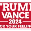 Trump Vance Bumper Sticker, Trump Vance Sticker, Trump Vance 2024 Car Decal, Trump Bumper Sticker, Red Trump Vance Sticker, Trump Vance 20241