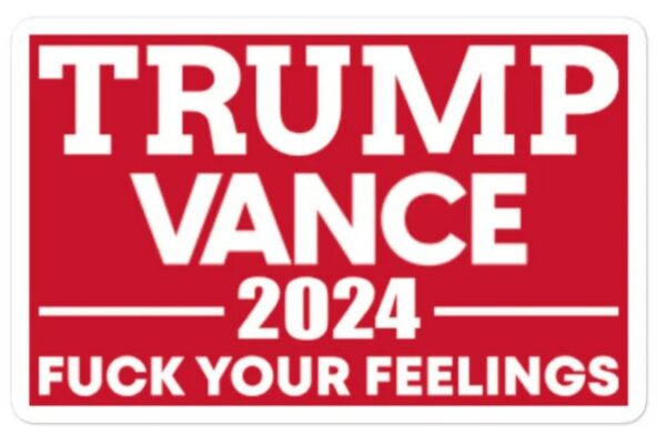 Trump Vance Bumper Sticker, Trump Vance Sticker, Trump Vance 2024 Car Decal, Trump Bumper Sticker, Red Trump Vance Sticker, Trump Vance 20241