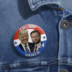 Trump Vance Election Campaign Pin Button 3 Trump Vance Election Campaign Pin Buttons