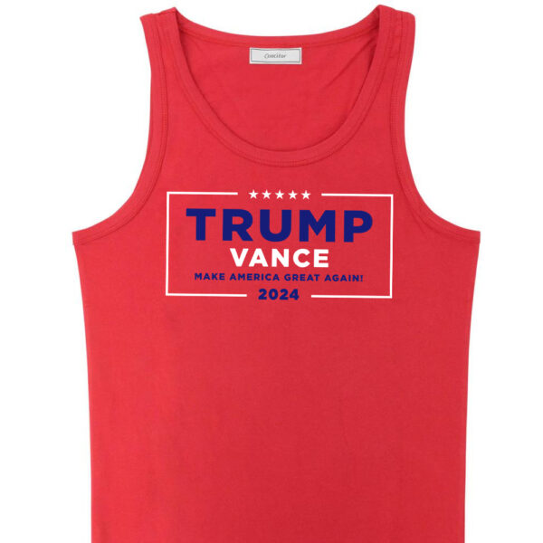 Trump Vance MAGA 2024 Red Tank Tops