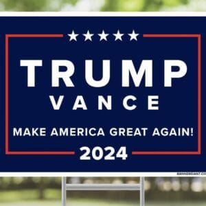 Trump Vance MAGA 2024 Yard Sign 6 Trump Vance MAGA 2024 Yard Sign