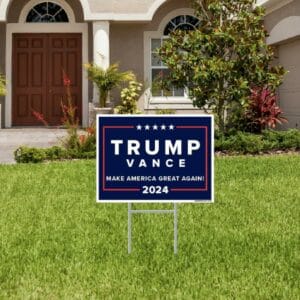 Trump Vance MAGA 2024 Yard Sign 5 Trump Vance MAGA 2024 Yard Sign Us