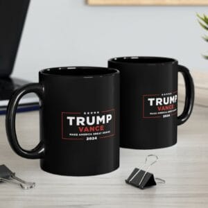 Trump Vance MAGA Black Mug 4 Trump Vance MAGA Black Mugs