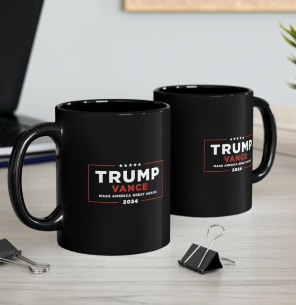 Trump Vance MAGA Black Mugs