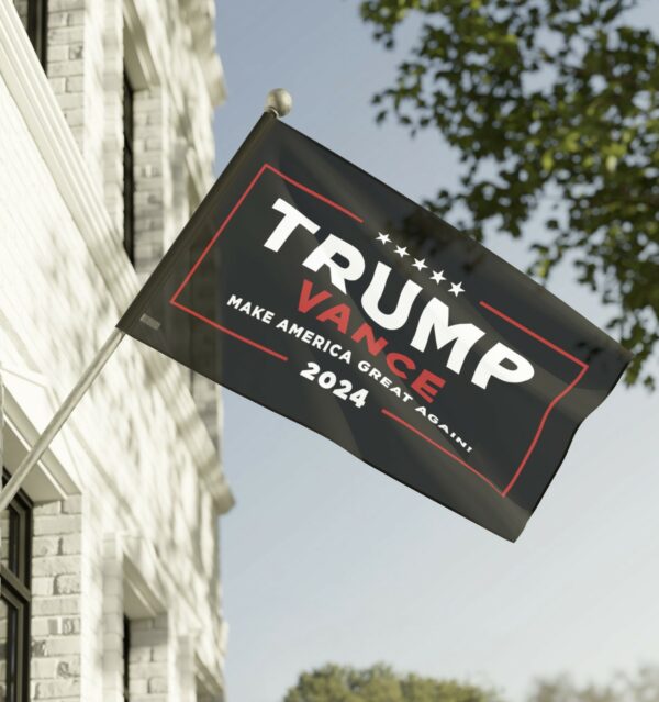 Trump Vance MAGA Flag Black