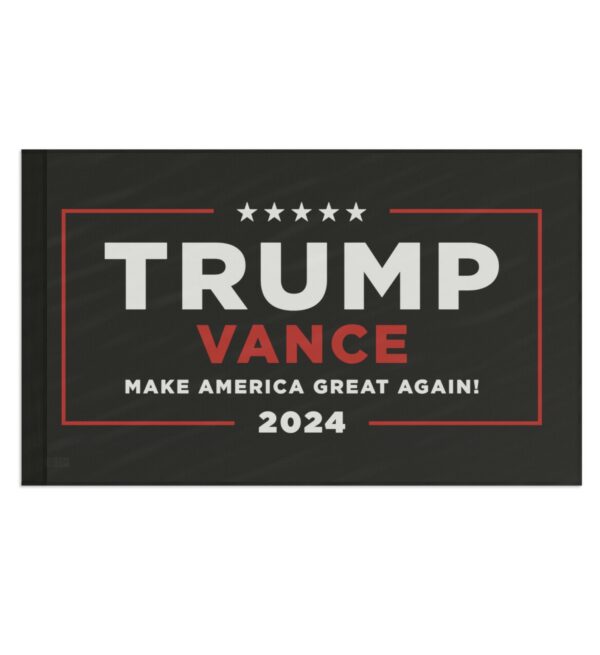 Trump Vance MAGA Flag Black Us