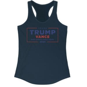 Trump Vance MAGA Women's Ideal Racerback Tank 11 Trump Vance MAGA Women's Ideal Racerback Tank