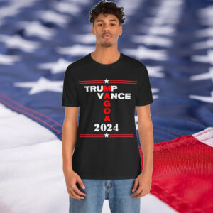 MAGA 2024: Trump Vance Essential Unisex Jersey Tee for Patriots 4 Trump Vance MAGOA 2024 - Make America Great Again Donald Trump JD Vance Essential Unisex Jersey Short Sleeve Tee2