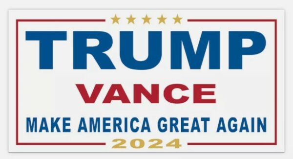 Trump Vance Make America Great Again 2024 Bumper Stickers