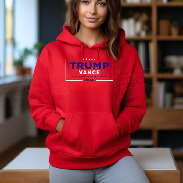 Trump Vance Make America Great Again Red Hoodies