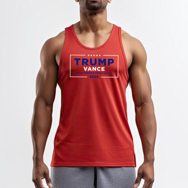 Trump Vance Make America Great Again Red Men's Tank Tops