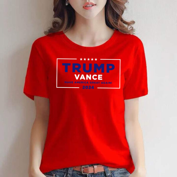 Trump Vance Make America Great Again Red Shirts