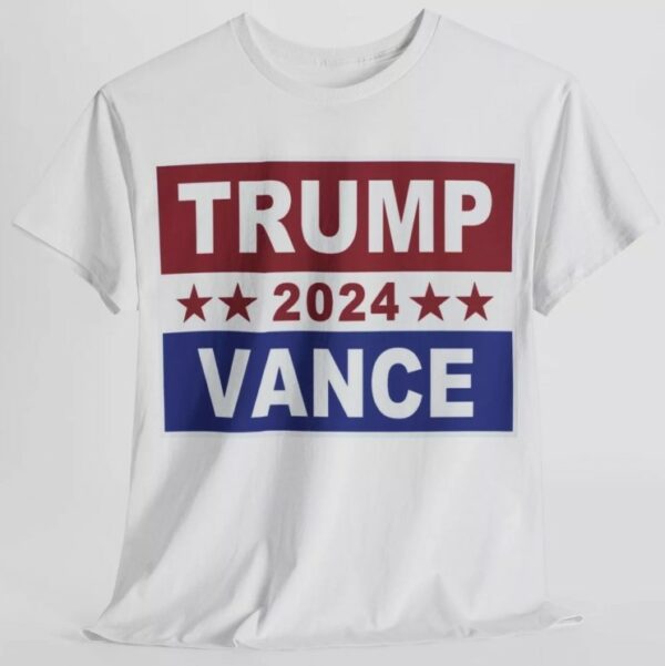 Trump Vance Shirt New President 2024 MAGA Republican USAUnisex Heavy Cotton Tee