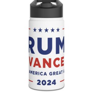 Trump Vance Stainless Steel Water Bottle, Standard Lid 12oz 7 Trump Vance Stainless Steel Water Bottle, Standard Lid 12oz