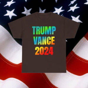 Trump and Vance 2024: The Winning Ticket - Vote Republican MAGA Tee 5 Trump and JD Vance 2024 VP pick Winning Ticket t shirt Vote Republican MAGA tee Vibrant fun graphic rainbow colors stylish patriotic shirt2