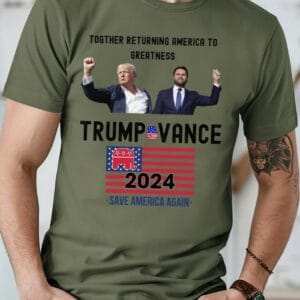 Trump and VP Unisex Softstyle T-Shirt, MAGA shirt, jd Vance, Trump & Vance, Trump VP pick, trump vance 2024, trump vance, election trump 241