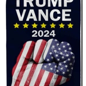 Trump Vance 2024 Presidential Election House Flag: Double-Sided Banner for Yard and Lawn 7 Vantaso House Flag America Presidential Election - Trump Vance 2024 Fist Decorative Double Sided Banner for Yard Lawn