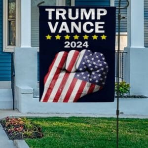 Trump Vance 2024 Presidential Election House Flag: Double-Sided Banner for Yard and Lawn 5 Vantaso House Flag America Presidential Election - Trump Vance 2024 Fist Decorative Double Sided Banner for Yard Lawn3