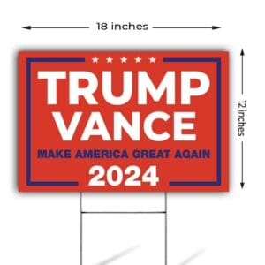 Trump Vance 2024 Yard Sign 6 trump Vance 2024 Yard Sign Us