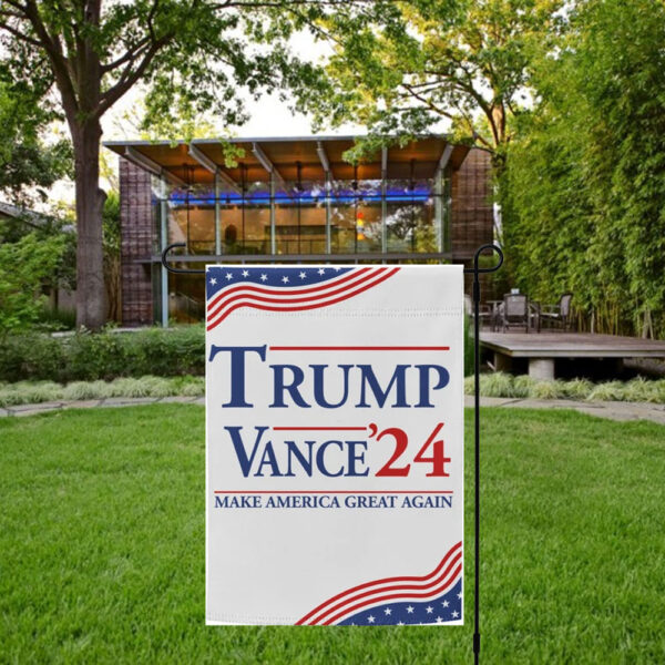 Official Donald Trump & J.D. Vance 2024 Garden Flag2