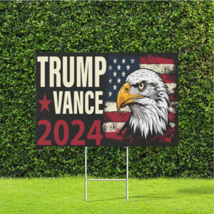 Official Donald Trump JD Vance 2024 Eagle Yard Sign: Patriotic Election Decor 4 Official Donald Trump JD Vance 2024 Eagle Design Yard Sign, Patriotic Election Decor Trump Fun Lawn Sign2